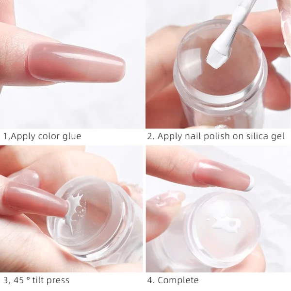 Silicone Transparent Nail, Quinnas unhas, Unhas Quinnas,