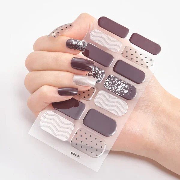 Adesivos para unhas Quinnas Gel: Quinnas Gel nail stickers