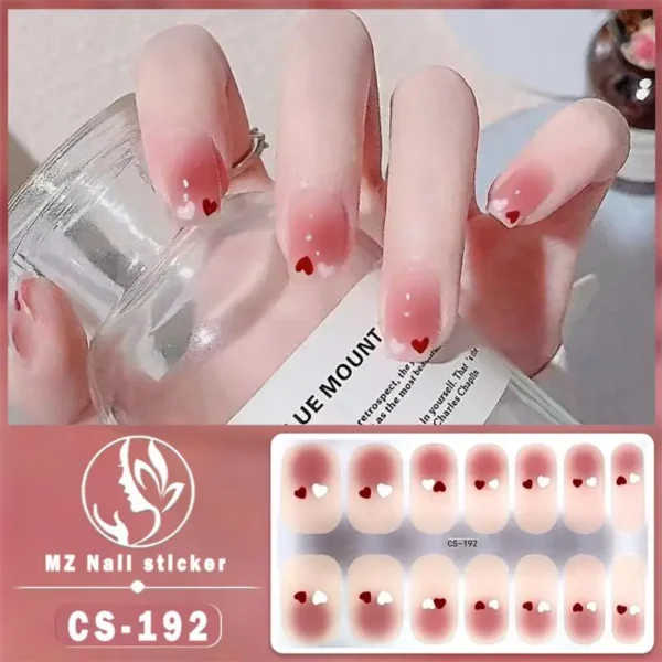 Quinnas Gel Nail Stickers: Unhas adesivas UV