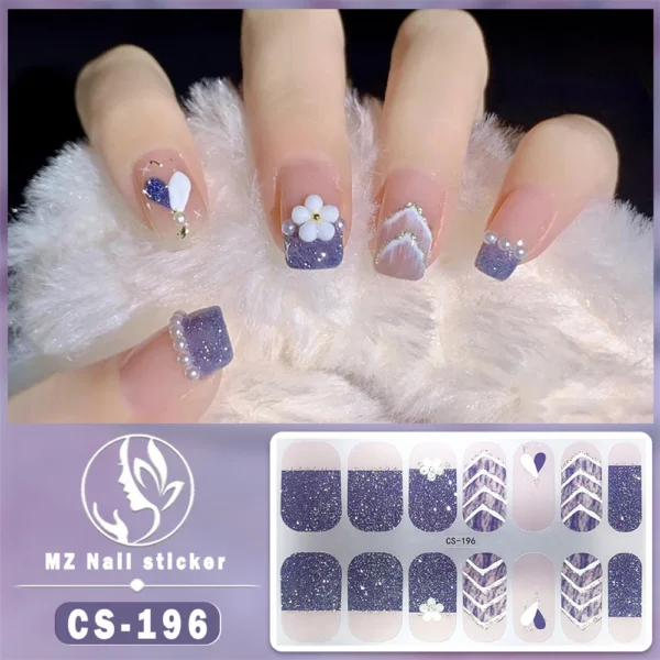 Quinnas Gel Nail Stickers: Unhas adesivas UV