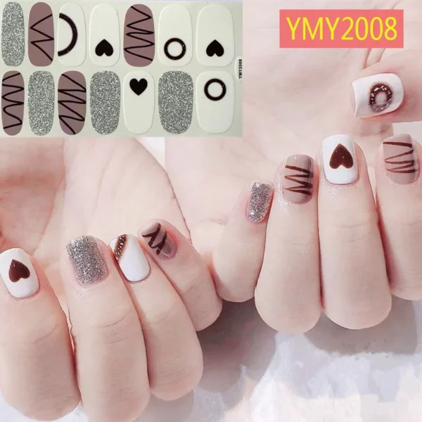 Nails stickers: Gel nail stickers with uv light: Nail stickers gel