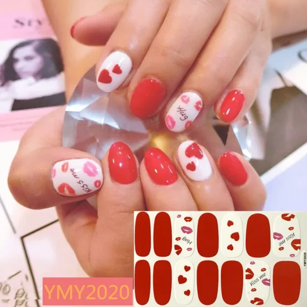 Nails stickers: Gel nail stickers with uv light: Nail stickers gel