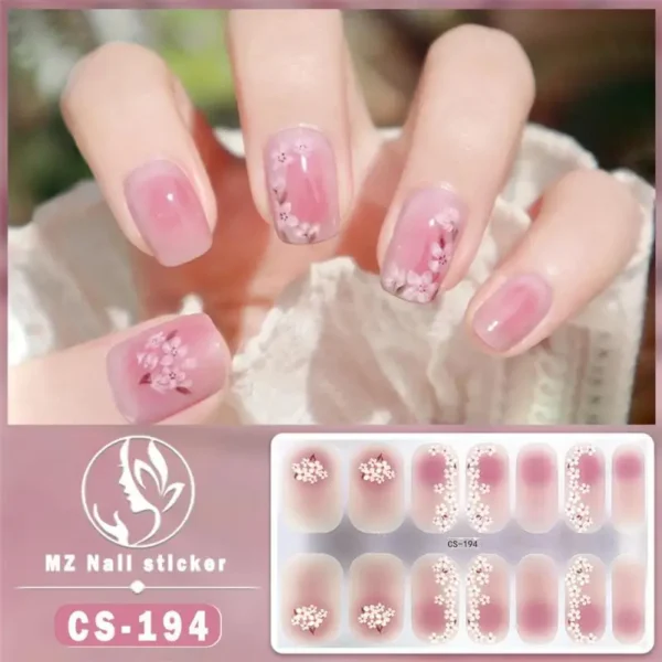 Quinnas Gel Nail Stickers: Unhas adesivas UV