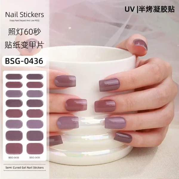 Quinnas Gel Nail Stickers: Unhas Quinnas: Quinnas Unhas