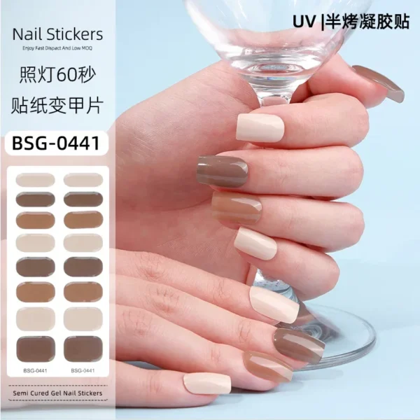 Quinnas Gel Nail Stickers: Unhas Quinnas: Quinnas Unhas