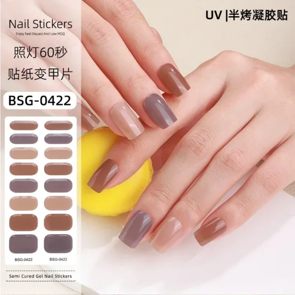 Quinnas Gel Nail Stickers: Unhas Quinnas: Quinnas Unhas