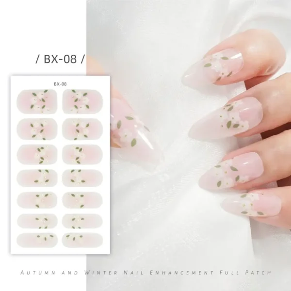 Quinnas gel nail Stickers: Unhas adesivo uv