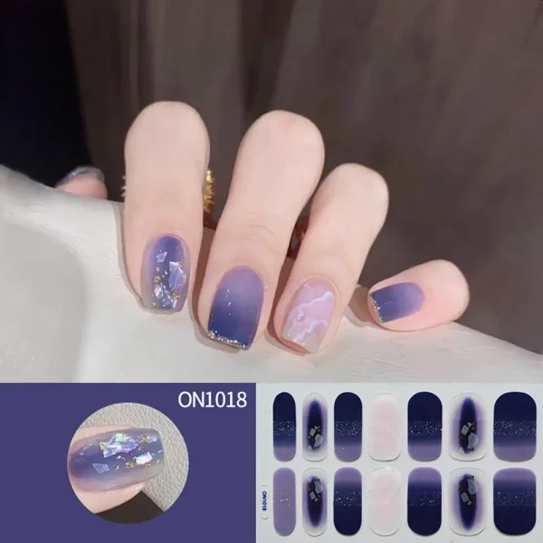 Semi cured gel nail strips