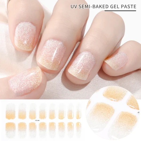 Quinnas Gel Nail Stickers: Gel stickers nails