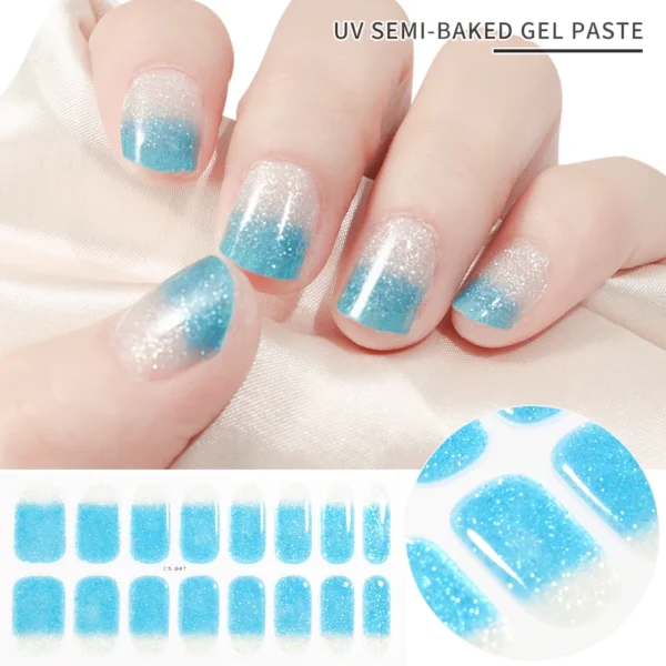 Quinnas Gel Nail Stickers: Gel stickers nails