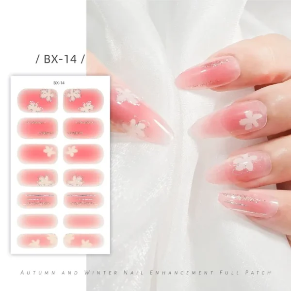 Quinnas gel nail Stickers: Unhas adesivo uv