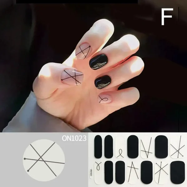 Quinnas: Quinnas uv gel nail stickers