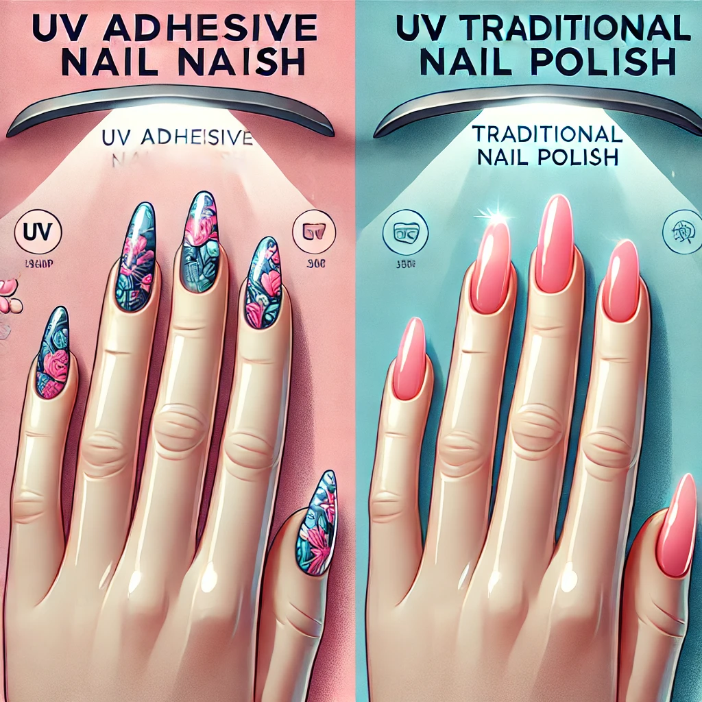 Vantagens dos adesivos UV em relação aos esmaltes tradicionais