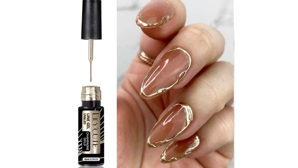 LILYCUTE-Gel Liner Metálico Gold Sliver